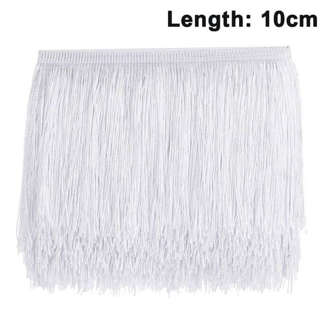 Flecos de costura de 10 m - Borla de flecos de 15 cm/10 cm de ancho para decoración de pantallas de lámparas, vestidos de novia y faldas