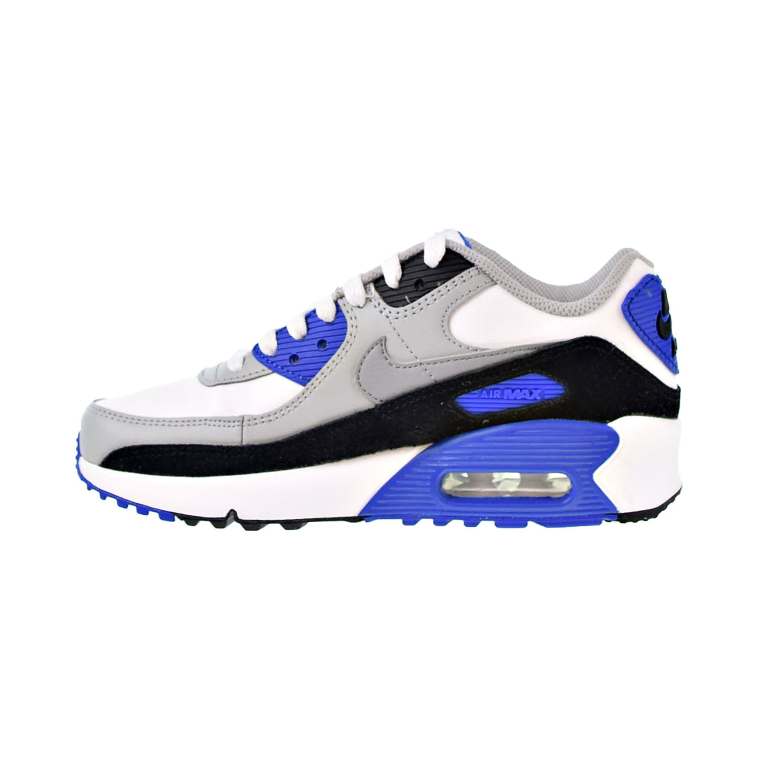 Nike Air Max 90 LTR Big Kids' Shoes White-Particle Grey-Navy 