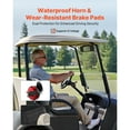 thumbnail image 6 of KFFKFF Golf Cart Light Kit, 12V LED Headlight and Tail Light Set with Wiring Harness, Turn Signals, Hazard Lights, Horn, Brake Pad, Zip Ties, ABS Housing, Compatible with EZGO TXT 1996-2013, 6 of 9