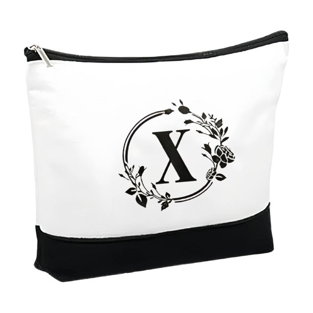 Stylish and Practical Canvas Letter Print Makeup Bag Ideal for All Girls