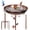 bronze, variant on Bird Bath for Outside, Bronze, 12 Inch Freestanding Garden Birdbath | Metal bird bath with floral scroll 5-Pronged Base Deep large bowl for birds drinking & bathing Yard patio landscape decor