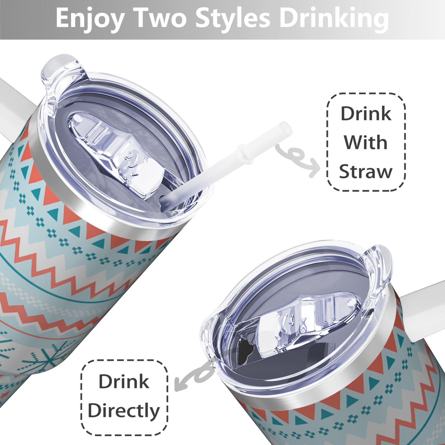1pc 40 oz Christmas Tumbler with Lid and Straw Stainless steel Insulated tumblers Cute water bottle Travel/Gym coffee tumbler Gifts for Women/men