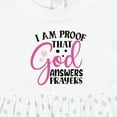 thumbnail image 4 of Inktastic Baby I Am Proof That God Answers Prayers Girls Baby Dress, 4 of 5