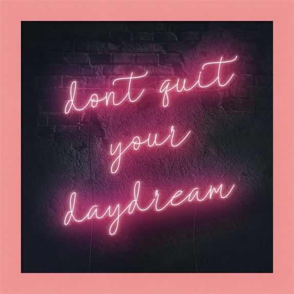 Great Art Now Neon Inspo III by Victoria Borges, Framed Wall Art, 14W x 14H