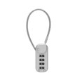 thumbnail image 1 of Portable Zinc Alloy 4 Digit Password Lock Wire Rope Anti-Theft Backpack Zipper Lock Padlock ,Easy to Use, 1 of 7