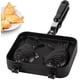 thumbnail image 1 of Máquina japonesa para hacer gofres Taiyaki, gofres de pescado, antiadherente para hornear de acero inoxidable, 2 lados Feliz Sencillez, 1 of 5
