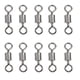 thumbnail image 2 of Pesca Swivels Rueda Conectador Eslabón Giratorio con Anillos Sólidos de Cojinete de ejercicio Pesca Cebos Señuelos 8, 2 of 6