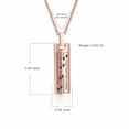 thumbnail image 2 of Cremation Jewelry Urn Necklace for Ashes, Pet Paw Print Memorial Pendant for Dog Cat Ashes Keepsake Locket for Men for Women(Rose Gold), 2 of 7