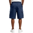 thumbnail image 4 of Resicozy Casual Cargo Shorts for Men Relaxed Fit Drawstring Shorts with Multi-Pocket for Summer Work Outdoor Hiking Navy S, 4 of 7