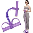 thumbnail image 3 of Aimierbuy Stirrup Puller, 21 Fitness Resistance Bands-4 Tube Pedal Ankle Puller, Ab Training Auxiliary Device with Handle, Multifunction Tension Rope for Arm and Leg Workouts, 3 of 7