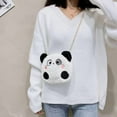 thumbnail image 3 of Kwuty Cute Cat Crossbody Purse Pink Small Fluffy Satchel Shoulder Bag Animal Plush Messenger Bag Kawaii Purse for Women, 3 of 8