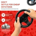 thumbnail image 6 of Old Skool Mario Kart Racing Wheel Compatible with Nintendo Wii and Wii U 2 Pack - Black, 6 of 7