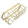 thumbnail image 4 of Organizador de fregadero de cocina con soporte para cepillos, sin taladro, dorado, 4 of 8
