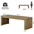 thumbnail image 5 of Tribesigns 79-inch Extra Long Desk, Two Person Desk for Home Office, Wooden Long Computer Double Desk, Writing Study Table for Office, Light Brown, 5 of 8