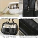 thumbnail image 3 of Bolsa de cosméticos pequeña con costuras transparentes, bolsa de cosméticos de baño de PVC, PU, impermeable, de gran capacidad, color blanco, 3 of 5