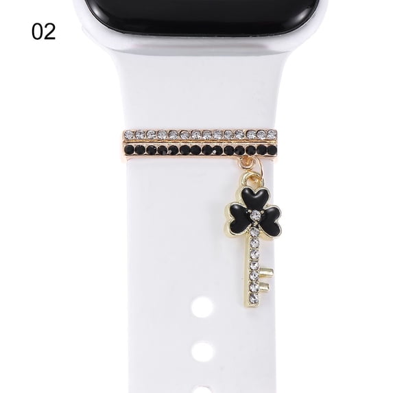 Metal Diamond Nails Bracelet Strap Accessories Watch Band Ornament Decorative Ring Wristbelt Charms 02