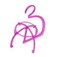 thumbnail image 3 of Soporte para peluca colgante Strade Fareast Limited Rosa 22 cm x 23 cm, 3 of 8