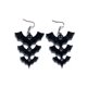 thumbnail image 1 of 2 uds pendientes de murciélago negro de Halloween pendientes largos accesorios de moda para discoteca para mujer, 1 of 5