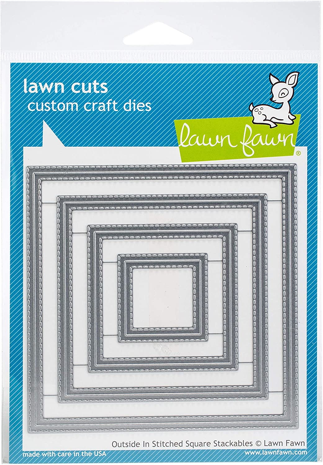 Lawn Fawn Dies Outside In Stitched Square Stackables Lf1443 Approximate Die Sizes 4 1 4 X 4 1 4 3 1 4 X 3 1 4 2 1 4 X 2 1 4 1 1 4 X 1 1 4 By Brand Lawn Fawn Walmart Com Walmart Com
