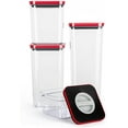 thumbnail image 4 of Smart Seal Airtight Food Storage Container, 4 Piece Set, Modular, Stackable, Nestable, Organizable, BPA free by Neoflam, 4 of 10