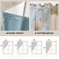 thumbnail image 3 of Modern Abstract Kitchen Window Curtains, Swag Curtains Valance for Bedroom Living Room Bathroom, Blue Brown Color Blocks Rod Pocket Window Treatment Curtain Block Drapes 2 Panels 36"x63", 3 of 9