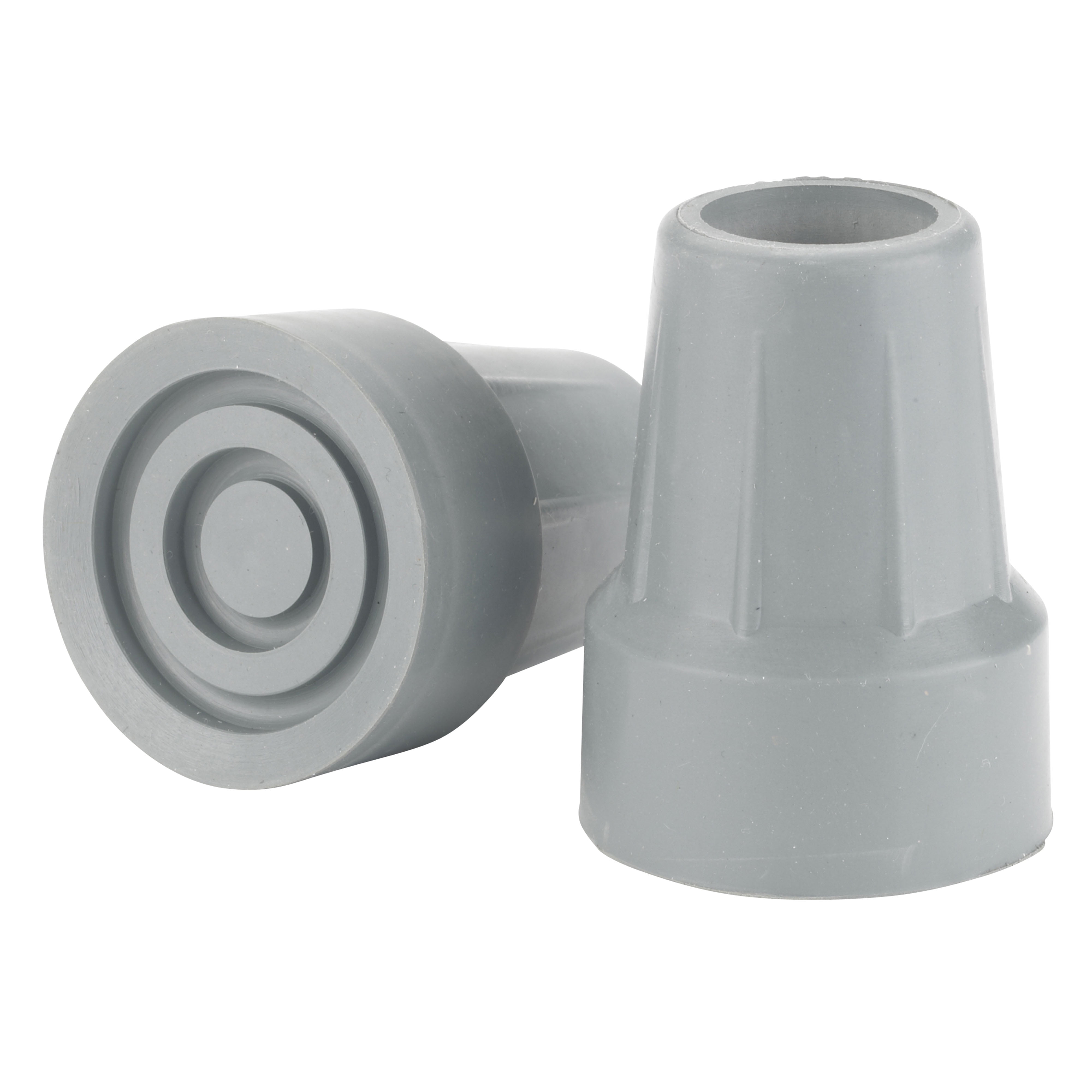 Drive Medical Crutch Tips, 7/8", Gray, 1 Pair