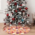 thumbnail image 5 of Yiaed Skull rock record Print Christmas Tree Skirt , Tree SkirtsTree Mat for Christmas Winter Holiday Indoor Decorations-48", 5 of 7