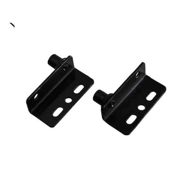 2 juegos de bisagras de pivote, bisagras de puerta de eje ocultas de alta resistencia negras con buje para puertas de madera, cajones, armarios de muebles, armario