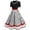 R61-White, variant on Women Short Sleeve 1950S Vintage Dresses Retro Party Swing Dress Polka Dot Casual A-Line Dress With Belt Womens Dresses Casual