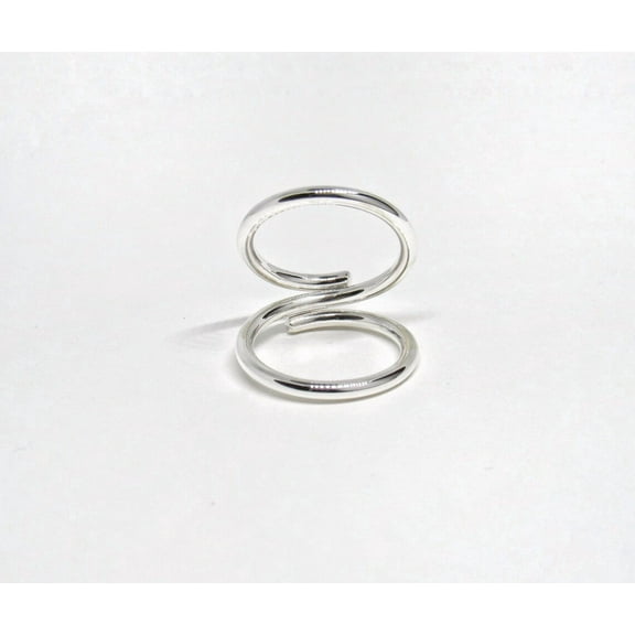 SS DESIGNS Fine Silver Splint Ring Adjustable for PIP or DIP Joint | Swan Neck Splint for RA Rheumatoid Arthritis | Arthritis Support Ring