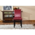 thumbnail image 2 of Sunlight-Resistant Leather / Beautify Your Living Room / Pair of Red Parson Seats, 2 of 3