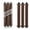 Brown, variant on Heatless Overnight Hair Curlers for Sleeping, Jumbo Satin Flexi Rods for Soft No-Heat Curls, Styling Tool for All Hair Types (Brown)