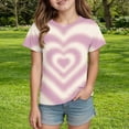 thumbnail image 1 of Chandail Fille Col Rond Hauts Graphiques T-Shirts Fille Tenues d'Été Mignonnes Chandails pour Filles 1T, 1 of 6