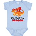 thumbnail image 3 of Inktastic Big Brother Cute Red and Orange Dragon Boys Baby Bodysuit, 3 of 5