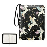400 Pockets Trading Cards Album,Card Binder 4-Pocket, Cards Collector Album Holder Fits 400 Cards with 50 Removable Sheets Winged Unicorns