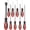 9pc Set, variant on Extra Long Precision Hook and Pick Set, 6- Set, Vanadium Shaft, for Remove Hoses and Gaskets, and Electronics Maintenance Tools