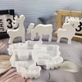 thumbnail image 4 of ¡Rebajas Sorprendentes!, Adornos de tres alces Moldes decorativos de cemento y yeso Moldes de silicona Moldes para repostería Akmoler, 4 of 6