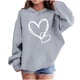 thumbnail image 1 of Sudadera con capucha y estampado de corazón de San Valentín, sudadera de manga larga para niños y niñas, chaqueta para niñas de talla mediana y grande., 1 of 7