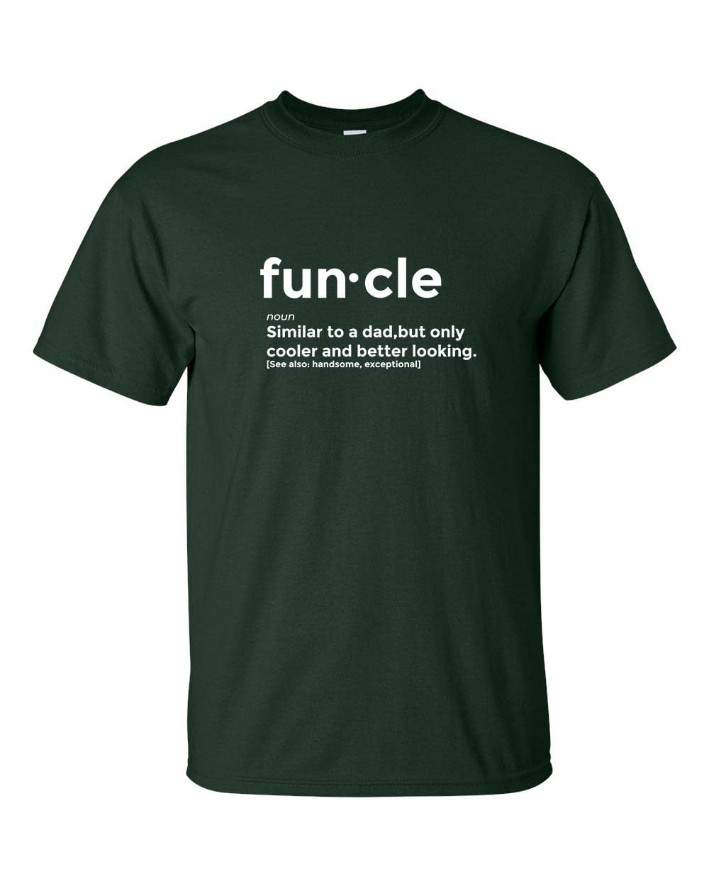 Men's Funny Funcle Similar To A Dad But Cooler Uncle Short Sleeve T-shirt - Picture 15 of 26