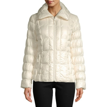 Packable Ruched Down-Filled Puffer Coat