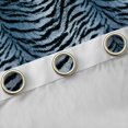 thumbnail image 4 of Homewish Boys Girls Zebra Print Blackout Curtains Set of 2 (52x84 Each),Abstract Geometric Stripes Window Curtains,Black Blue Curtains and Drapes,Ultra Soft Home Decor, 4 of 6