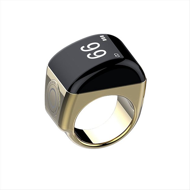 Anillo Inteligente Tasbih Con Contador De Oración – Pantalla OLED, Vibración Al Llegar A 33/66/99/100, Recordatorio De 5 Oraciones, Bluetooth, Regalo Para Musulmanes