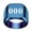 Blue 000, variant on Women's Stainless Steel Angel Number 333 Signet Ring 17mm Square Dainty Personalized Numerology Minimalist Statement Band Black Size 10
