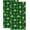 Happy St.patrick''s Day, variant on Gold Eucalyptus Leaf Hand Towel Set,Green Leaf Hand Towels for Bathroom 2 Pack Soft Absorbent Decorative Dish Towel for Kitchen Sports Gym Yoga Home Decor 14 x 28 in