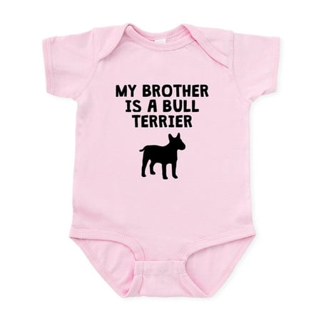 

CafePress - My Brother Is A Bull Terrier Body Suit - Baby Light Bodysuit Size Newborn - 24 Months