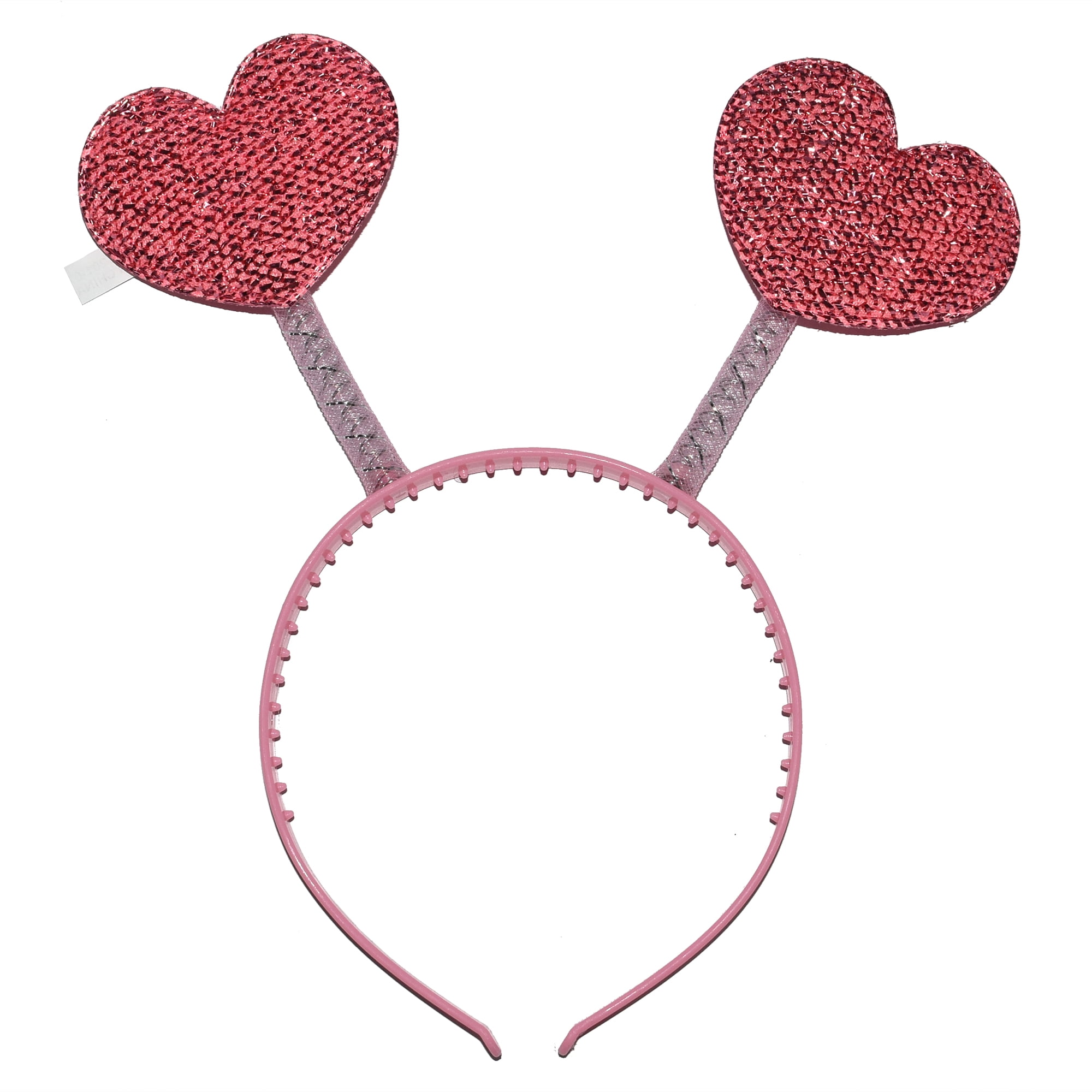 Way To Celebrate! Valentine's Day Female Pink Heart Bopper Headband for