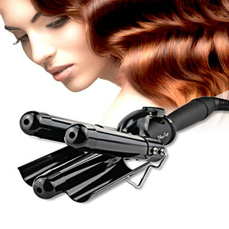 Hair Waver 3 Barrels 25mm Ceramic Hair Rollers Curler Crimper Iron by