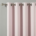 thumbnail image 2 of Quality Home Thermal Insulated Blackout Curtains - Stainless Steel Nickel Grommet Top - Light Pink - 52"W x 96"L - (Set of 2 Panels), 2 of 3
