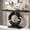 Black, variant on Tribesigns 43-Inch Mirrored Console Table with O-Shaped Base, Modern Silver Glass Entryway Table with Mirror Finish