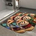 thumbnail image 2 of 1pc Snowmen Absorbent Non-Slip Bathroom Thickened Flannel Rug Decor,Soft,Quick Drying,Suitable For Indoor/outdoor Use,Bathrooms,Bedrooms,Kitchens,Terrace,Laundry Rooms,16"x24", 2 of 9